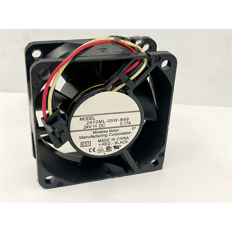For NMB 2410ML-05W-B69 DC24V 0.17A 60*60*25MM Inverter Cooling fan 2Pin - $12.42