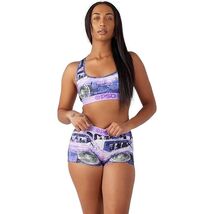 PSD Women's Crenshaw Punch Sports Bra, Purple, Size Small - $24.75