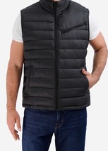NWT Cole Haan Men&#39;s Zip-Front Quilted Puffer Vest, Size Medium, Black - $38.61