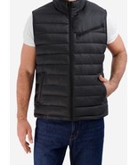 NWT Cole Haan Men&#39;s Zip-Front Quilted Puffer Vest, Size Medium, Black - $714.65 MXN