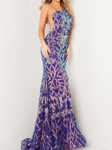 Jovani one shuolder sequin mermaid dress size 6 - $620.14 CAD