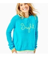 Lilly Pulitzer &quot;Bright&quot; Turquoise Sweater Large Women&#39;s 10/12 Turquoise ... - $52.62 CAD