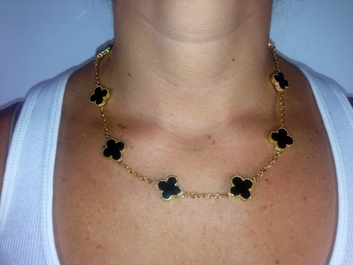 Onyx Motif Necklace - $120.00