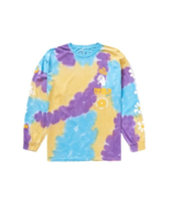 NEFF Men&#39;s Power to the Planet Tie Dye Long Sleeve T-Shirt Multicolor Si... - £23.45 GBP