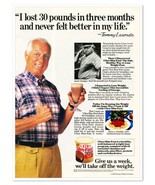 Ultra Slim-Fast Diet Tommy Lasorda LA Dodgers Vintage 1990 Full-Page Mag... - £7.58 GBP