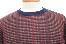 Paul Fredrick XXLT Brown Multi Stripe Merino Wool Pullover Sweater - $25.71