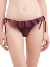 No Boundaries Women&#39;s Juniors Swimsuit Bottom Small (3-5) Berry Stone Ruffle - £9.27 GBP