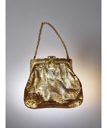 Vintage Whiting And Davis Gold Mesh Wristlet Flip Clasp Lined Stamped - $41.01 CAD