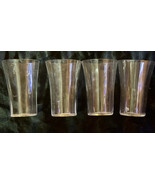 Thin Wall Shot Glass (4) Tapered Clear Glass  3&quot; x 2&quot; Free SHIP - $20.00