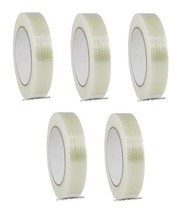 5 rolls 1&quot; x 60 yd Filament Reinforced Strap Fiberglass Tape 3.9 mil Fre... - $31.67