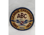 1952-1953 League Champion ABC Embroidered Iron On Patch 3&quot; - £15.48 GBP