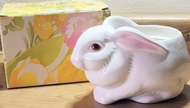 AVON Vintage Weiss Hand Painted in Brazil Bunny Rabbit Planter 7&quot; &amp; Box ... - $15.29