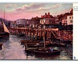 Boats in Harbour Folkestone England UNP Raphael Tuck 1471 DB Postcard W8 - $4.69