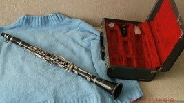 vtg ROYAL made in Germany CLARINET Grenadilla wood rare find B flat music + band - £156.12 GBP
