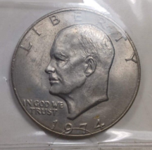 Eisenhower Dollar • 1974 • Average Circulated 1974 Eisenhower Dollar - $5.94