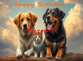 Digital Image Ai Picture Photo Wallpaper Background Desktop Art Dogs and... - $17.97 MXN