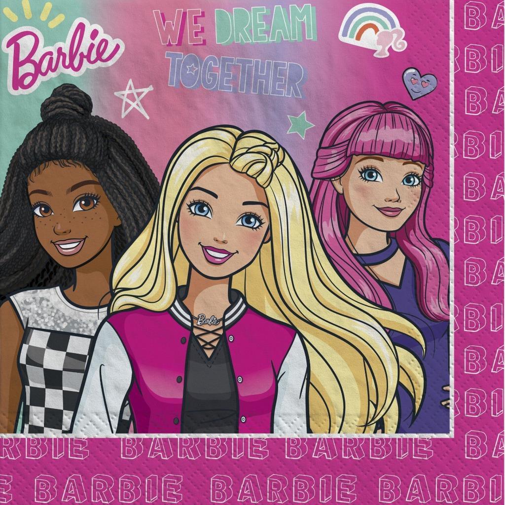 Barbie Dream Together Lunch Napkins Birthday Party Tableware Supplies 16... - $4.75