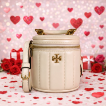 Tory Burch Kira Cream Leather MINI Vanity Bag/Crossbody Bag Valentine's ... - $278.00