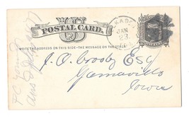 Scott UX5 Elkader IA Iowa 1877 to Garnavillo Fancy Cork Cancel Geometric... - £7.97 GBP