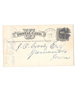 Scott UX5 Elkader IA Iowa 1877 to Garnavillo Fancy Cork Cancel Geometric... - £7.78 GBP