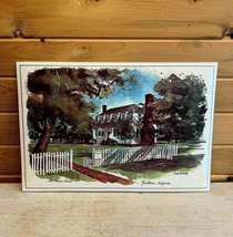 The Moore House Yorktown VA 1976 Bicentennial Vintage 1976 Placemat 17 x 12 - $24.25
