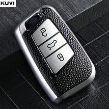 Leather TPU Car Remote Key Case Cover  For VW  Pat B8 Magotan For Skoda Kodiaq S - £29.55 GBP