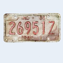 1988 United States Indiana Bartholomew County Trailer License Plate 26951Z - £13.23 GBP