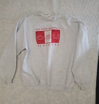 Vtg 90&#39;s OHIO STATE FOOTBALL Sweatshirt USA Sport Club XL Mexico OH NCAA... - £7.86 GBP