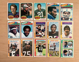 1976-78 Topps Football Cards (Set of 15) Various Condition - £10.86 GBP