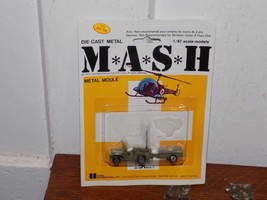 Vintage 1975 MASH Die Cast Metal 1/87 Scale Jeep Trailer on Card - €25,26 EUR