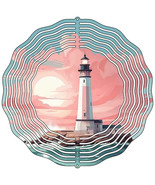 Lighthouse with Crashing Waves Metal Wind Spinner - $47.70 CAD