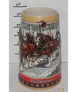 1988 Budweiser Exclusive Collector Series Holiday Beer Stein Mug Clydesd... - $25.72