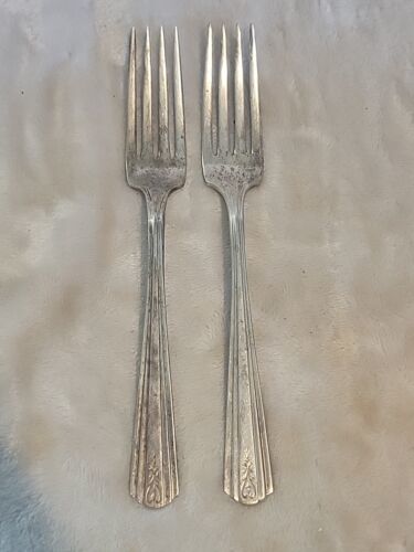 2 Vintage Avon Silverplate Dinner Forks - $5.65