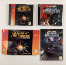 Star Wars Galactic Battlegrounds &amp; X-Wing VS. Tie Fighter PC Game Lucas Arts - £11.66 GBP