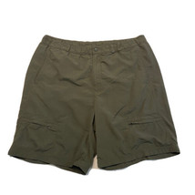 L.L. Bean Mens Swim Trunks Olive Green XL Pockets Lined Nylon Outdoor Sn... - £6.77 GBP