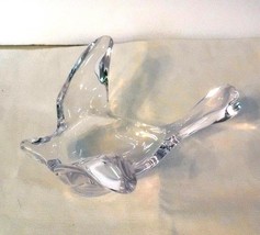 PRINCESS HOUSE Bird in Flight Heavy Glass Spoon Rest Candy Flower Candle Holder - £13.50 GBP