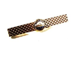 Vintage Gold Tone Hudson River Day Cruise Tie Clasp Unbranded 6816 - £35.79 GBP