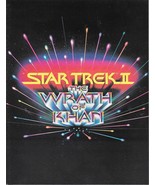 STAR TREK II: THE WRATH OF KHAN (1982) Cast &amp; Credits Sheet SHATNER, NIMOY - $10.79