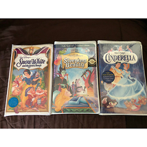 Lot Disney Rare VHS- Snow White, Cinderella, Sleeping Beauty - SEALED, Brand New - £154.74 GBP