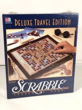 Scrabble Deluxe Travel Edition Crossword Game Vintage 90 Milton Bradley ... - $49.49