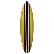 Zeckos 32 Inch Wooden Surfboard Decorative Wall Hanging Beach Decor - Natural - £43.75 GBP