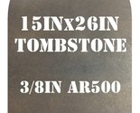 15&quot; x 26&quot; x 3/8&quot; AR500 Cowboy Action Tombstone Silhouette Steel Shooting... - £113.15 GBP