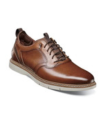 Stacy Adams Sync Plain Toe Elastic Lace Up Sneaker Leather Cognac 25662-221 - £90.85 GBP