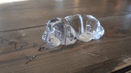 Princess House Pets SLEEPING DOG West Germany Paperweight 24% Lead Crystal - $22.28