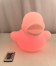 LED Glowing Floating Duck Pool Bluetooth Speaker with Remote Control Wir... - £15.52 GBP