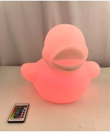 LED Glowing Floating Duck Pool Bluetooth Speaker with Remote Control Wir... - £15.57 GBP