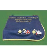 Baby Boy Construction Lil Dirt Magnet Appliqué Gymboree Baby Blanket NWOT - €296,22 EUR