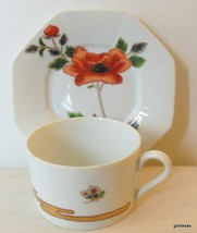 Vintage Fitz &amp; Floyd Fleur et Nuages Cup and Saucer 1979 - £12.66 GBP