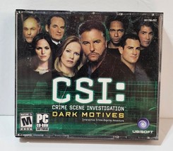 CSI Crime Scene Investigation Dark Motives Ubisoft PC Software 2004 - $4.05
