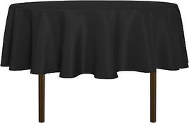 Round Tablecloth 60 Inch Water Resistant Spill Proof Washable Polyester ... - £19.38 GBP